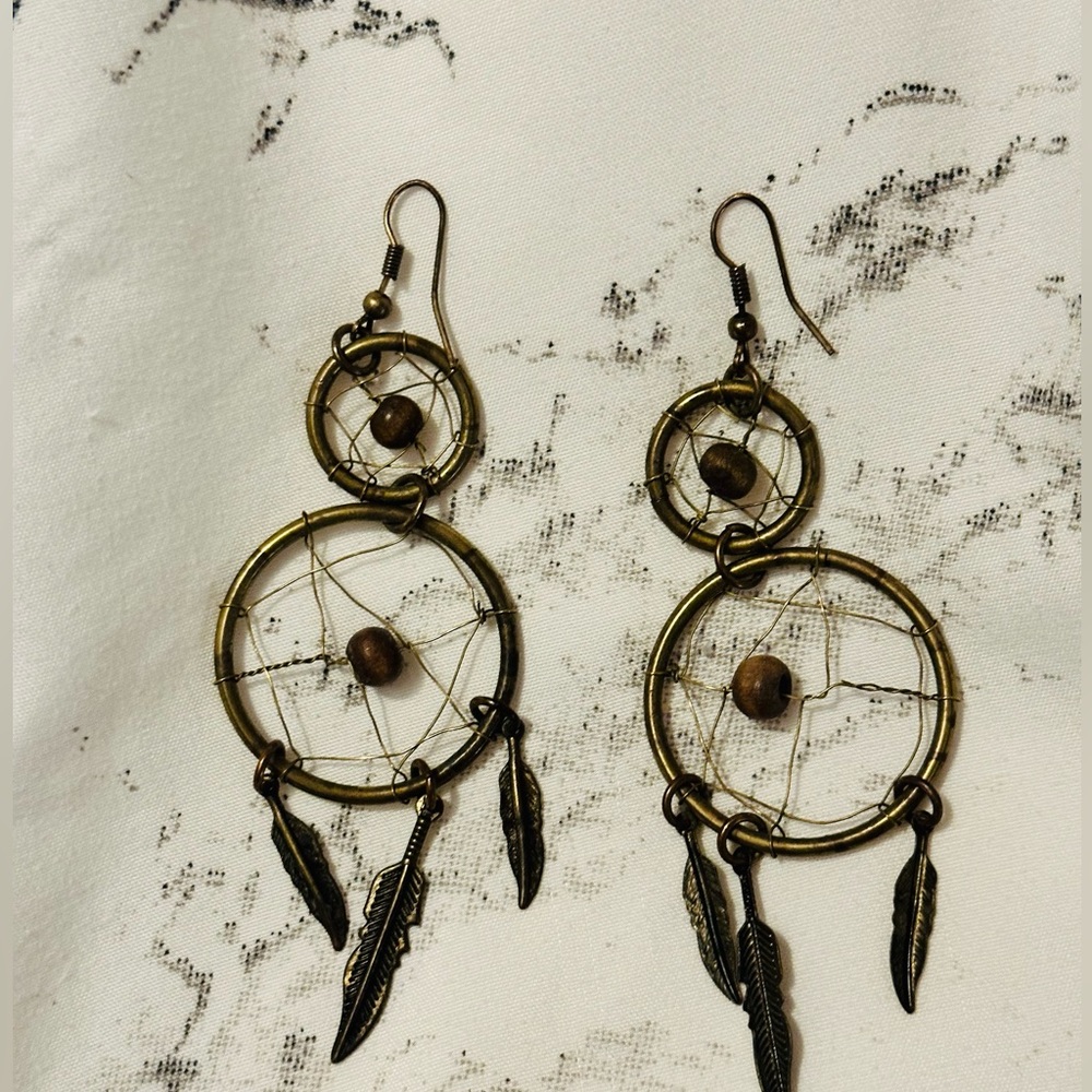 Dream catcher earrings